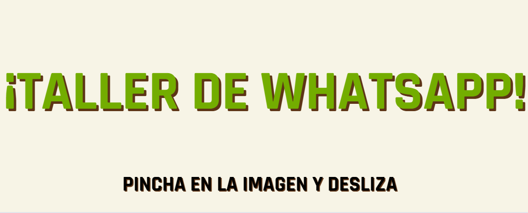 TALLER DE WHATSAPP